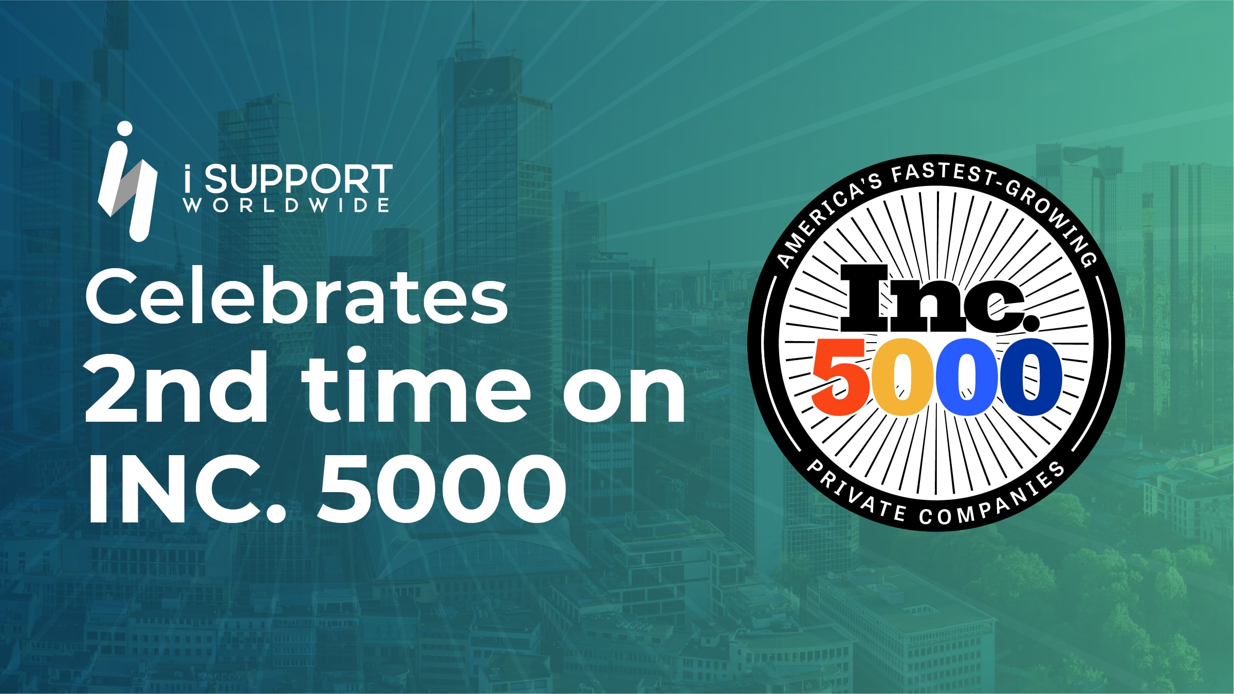 iSupport Honored in Inc. 5000 Fastest Growing Companies 2022