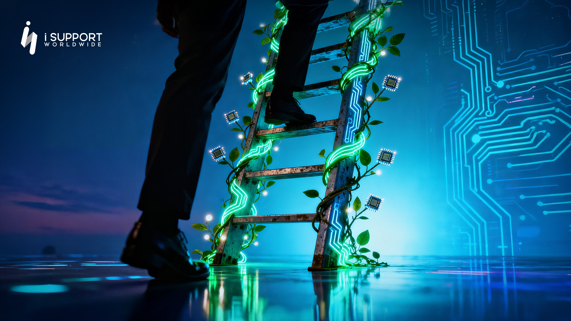 Offshoring-AI Skills Gap It’s Not a Ladder Anymore-iSupportWorldwide