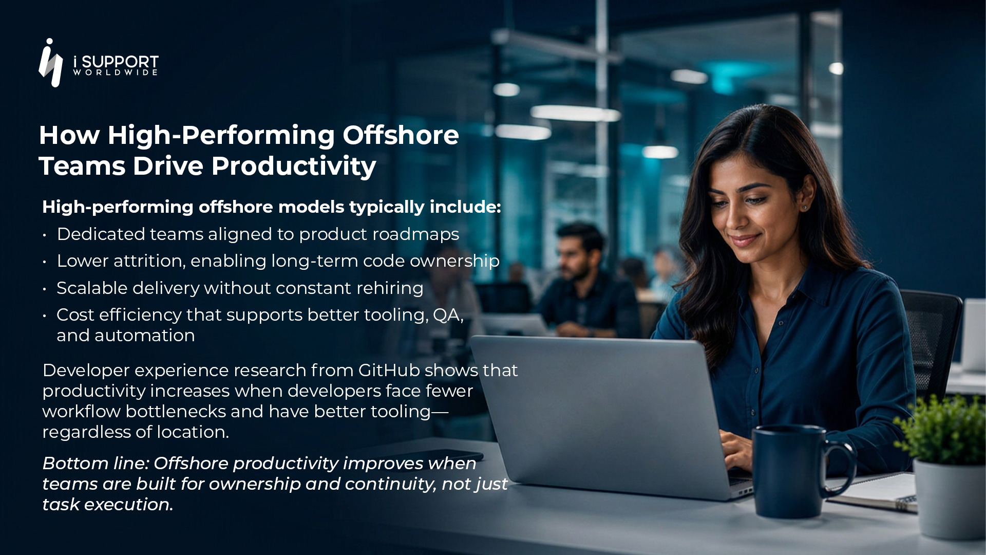 How High-Performing Offshore Teams Drive Productivity -iSupport Worldwide